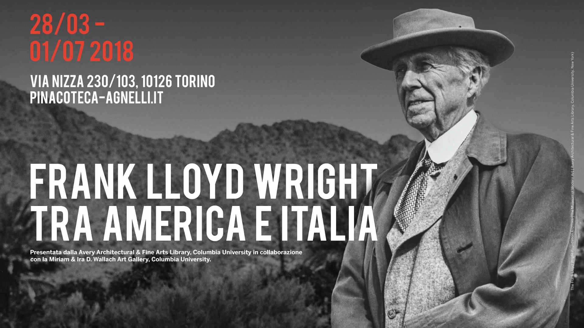 Frank Lloyd Wright tra America e Italia - Torino 2018